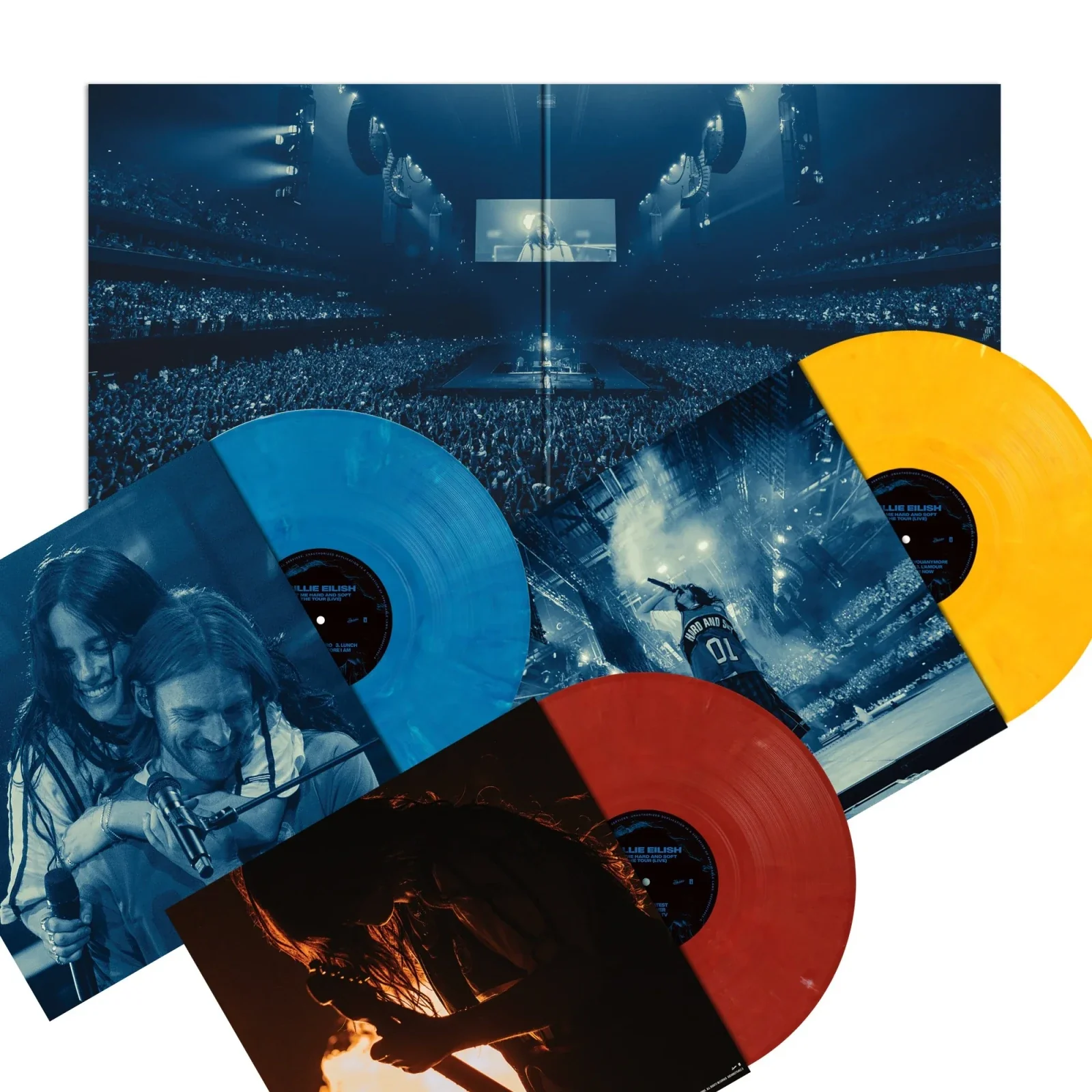 Billie Eilish - HIT ME HARD AND SOFT: THE TOUR (LIVE) (Blue, Yellow & Red Vinyl LP) - Image 2