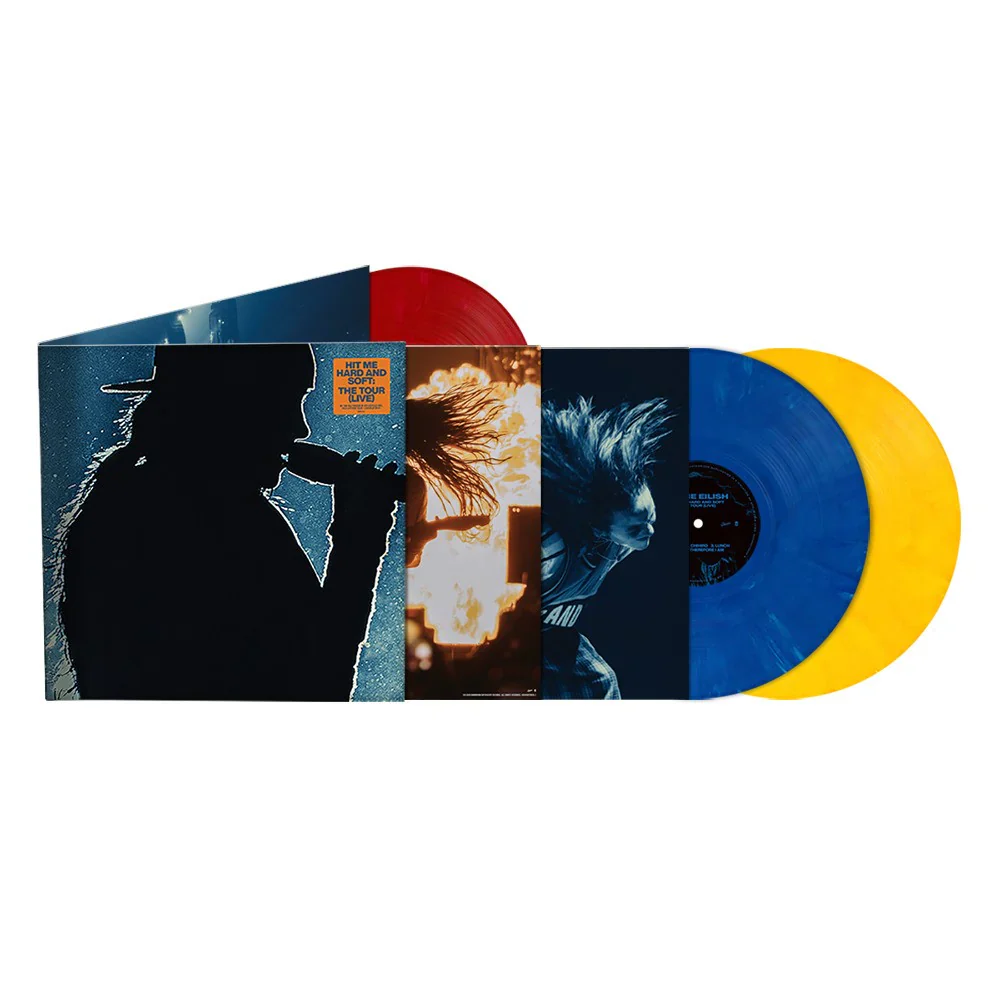 Billie Eilish - HIT ME HARD AND SOFT: THE TOUR (LIVE) (Blue, Yellow & Red Vinyl LP) - Image 4