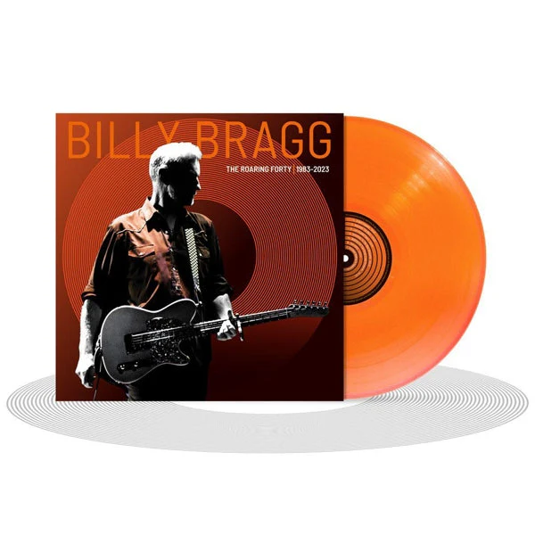 Billy Bragg - Roaring Forty - 1983-2023 (Orange LP) - Image 2
