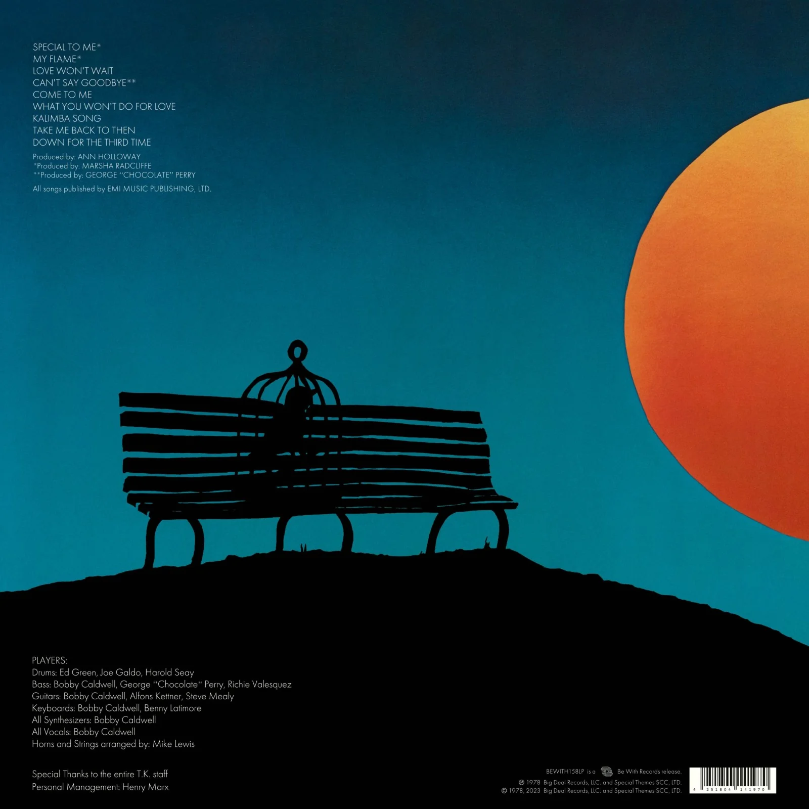 Bobby Caldwell - Bobby Caldwell (LP) - Image 2