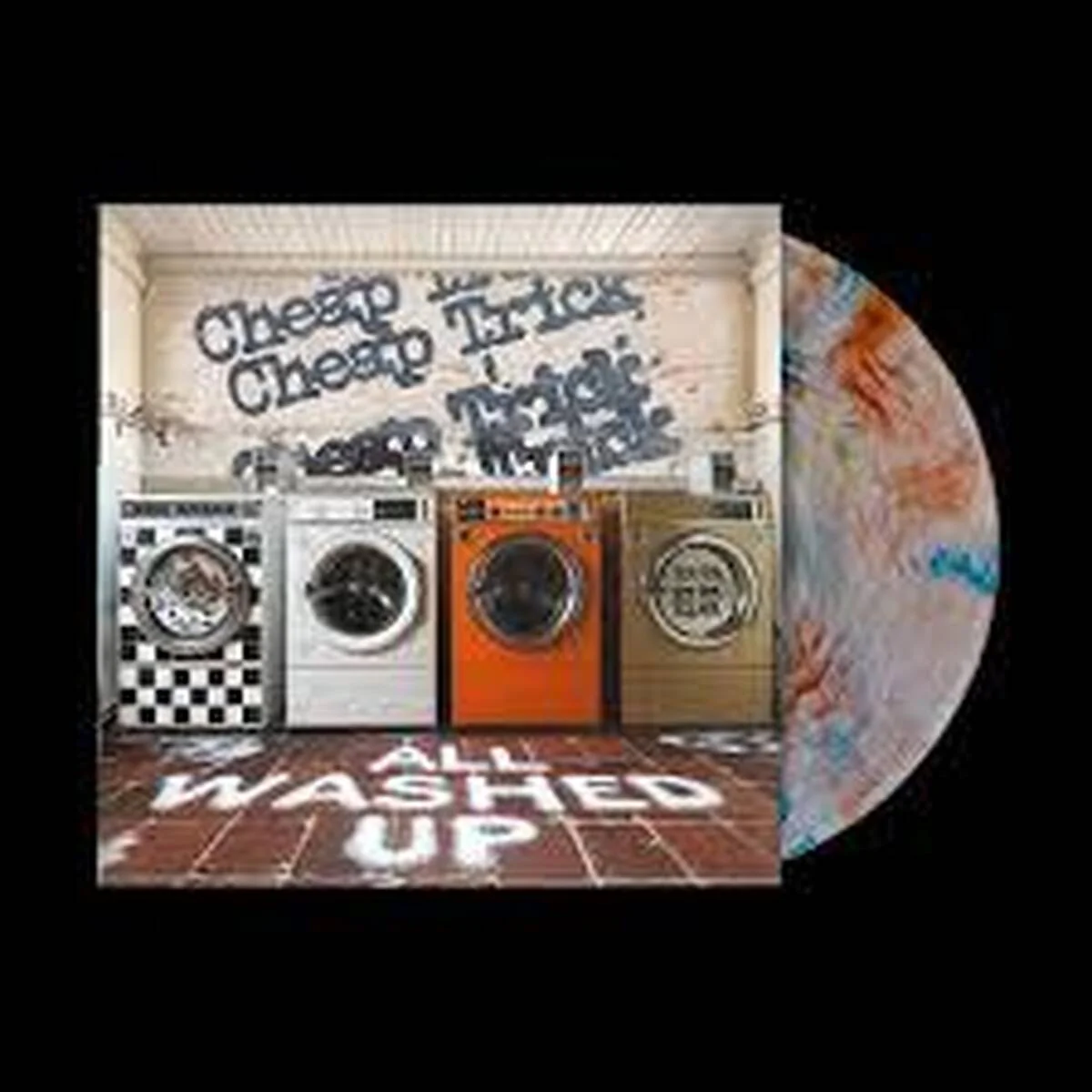 Cheap Trick - All Washed Up (Indie Clear with Orange And Blue Marble Vinyl LP) - Image 2