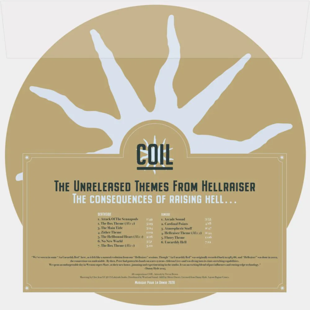 Coil - The Unreleased Themes For Hellraiser (Expanded Ritual) (Picture Disc 12") - Image 2