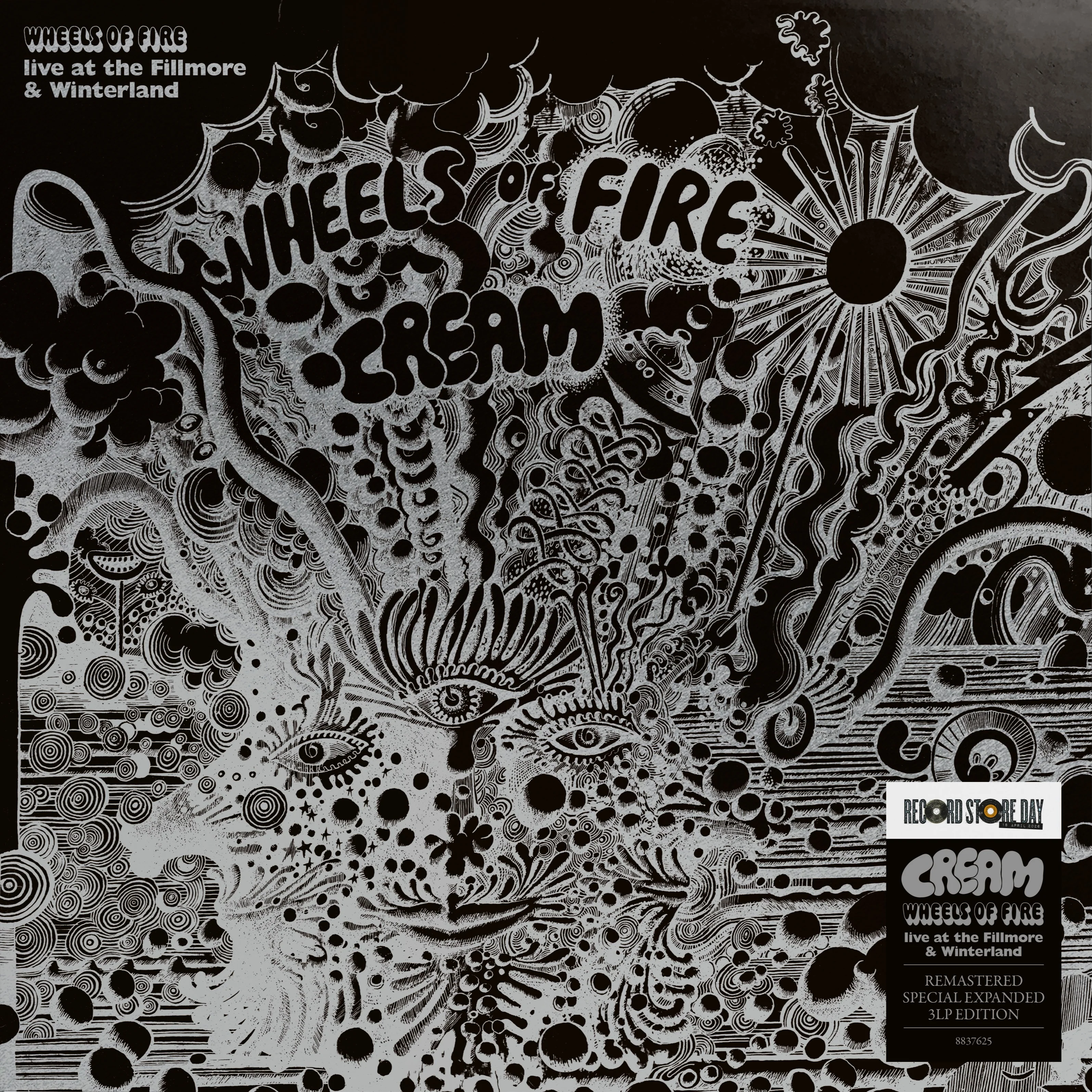 Cream - Wheels Of Fire (2026 Remaster) (140g Black Vinyl LP) - Image 2