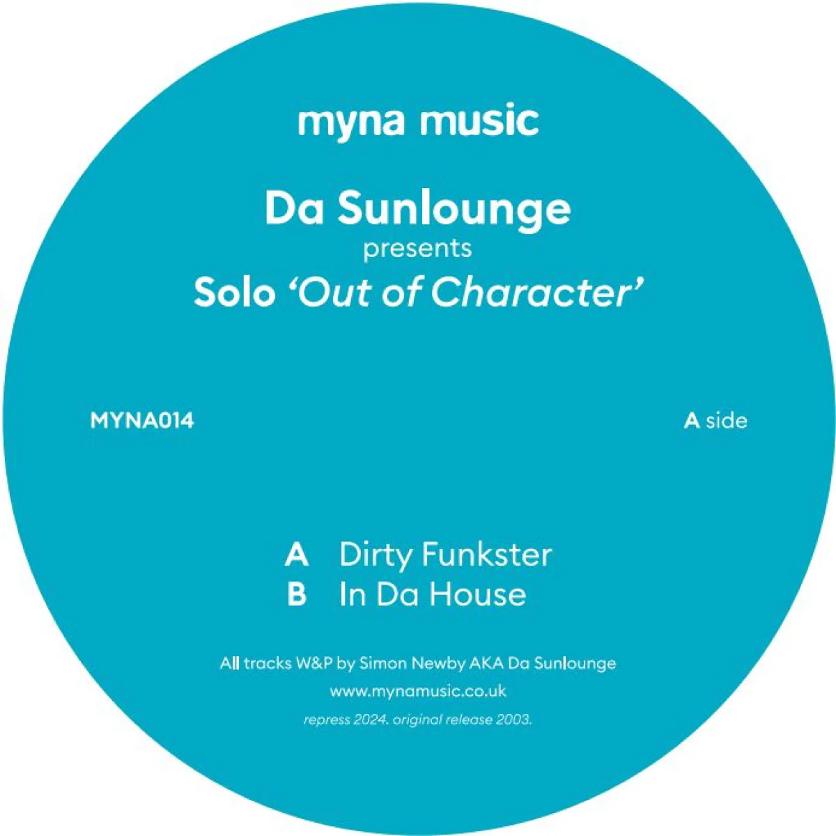 Da Sunlounge - Out Of Character (12") - Image 2