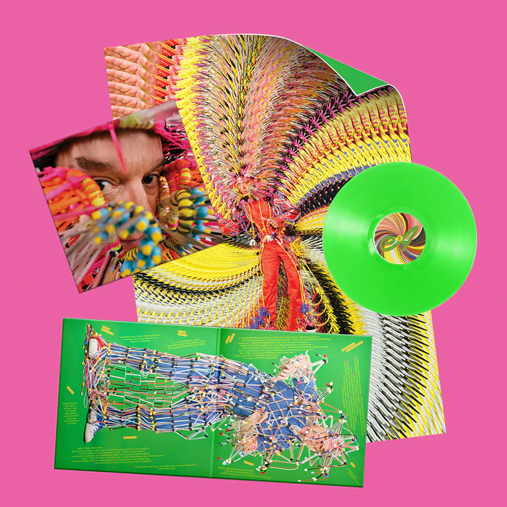 David Byrne - Who Is The Sky? (Folded Poster and Apple Green Vinyl LP) - Image 3