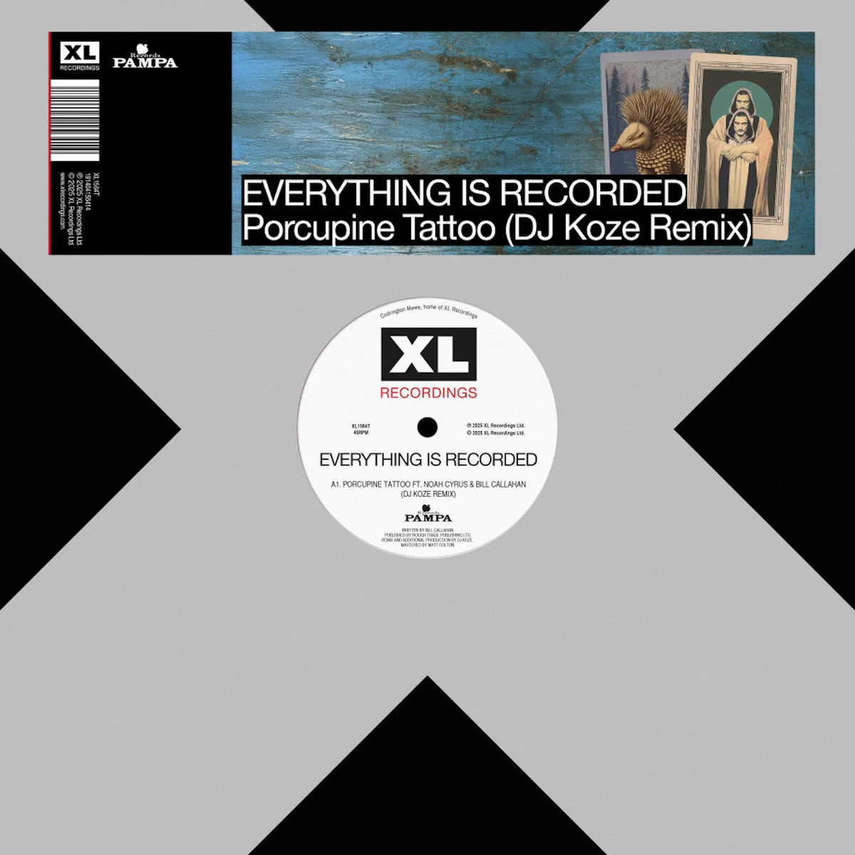 Everything is Recorded & Dj Koze Feat. Noah Cyrus and Bill Callahan) - Porcupine Tattoo (Dj Koze Remix) (12")