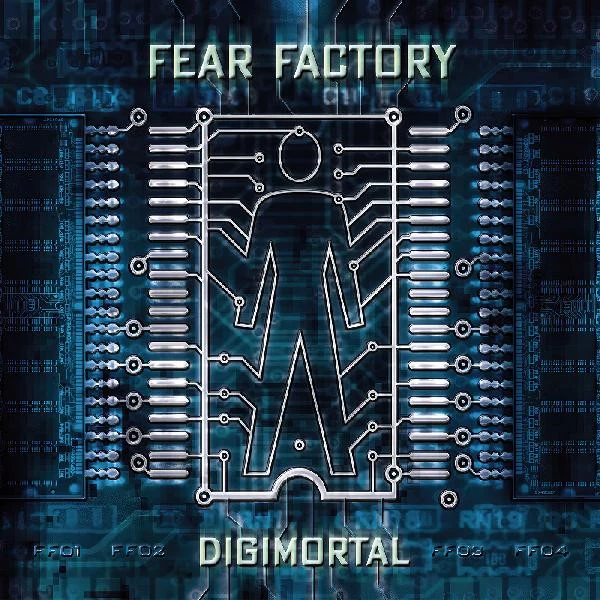 Fear Factory - Digimortal (25th Anniversary Edition) (Blue Splatter vinyl LP) - Image 2