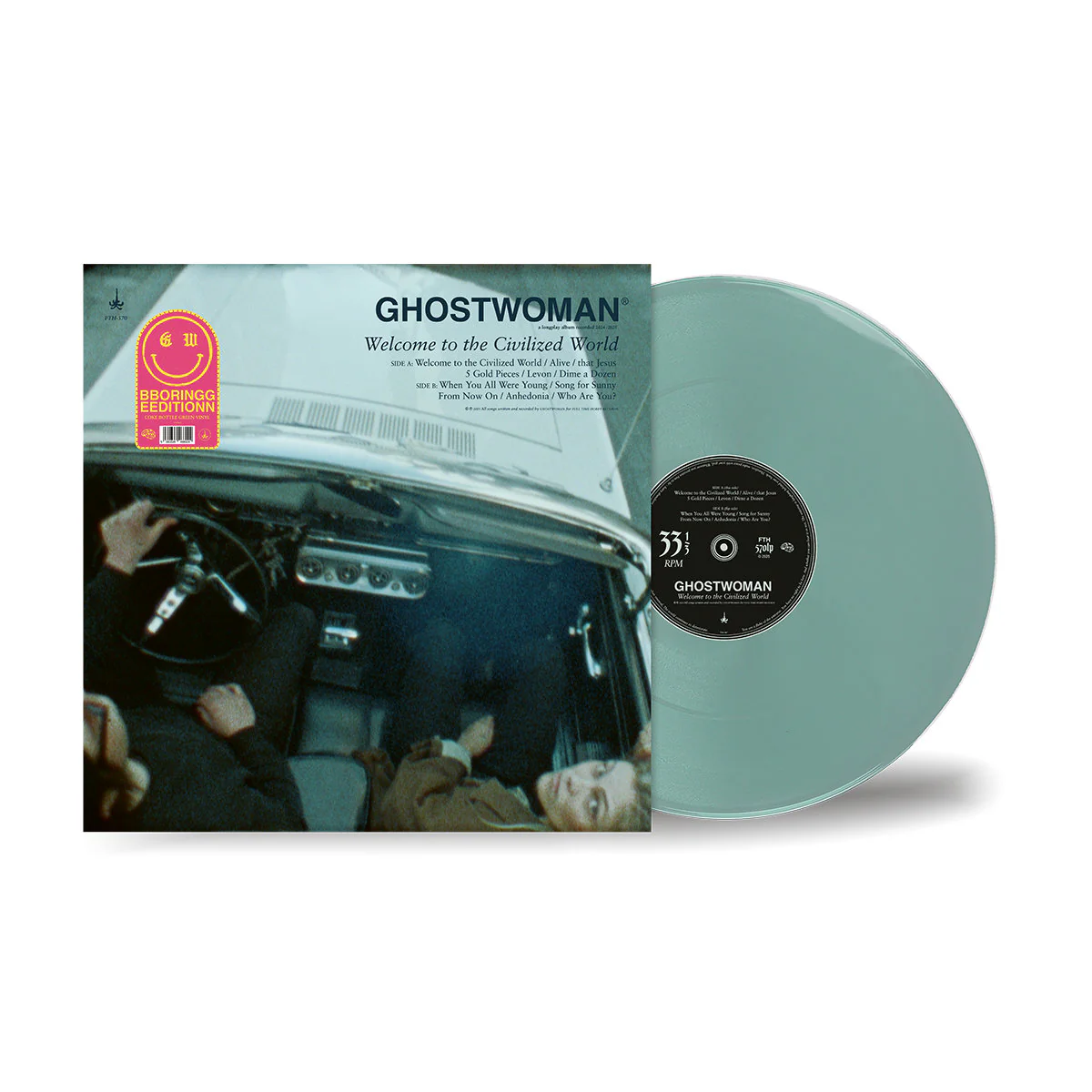 Ghost Woman - Welcome to the Civilized World (Coke Bottle Clear Vinyl LP) - Image 3