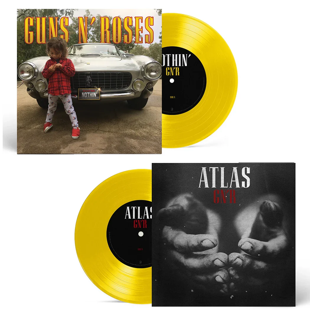 Guns N' Roses - Nothin' / Atlas (Canary Yellow Vinyl 7") - Image 2