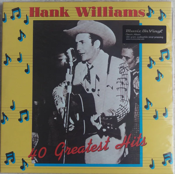 Hank Williams - 40 Greatest Hits (LP) - Image 2