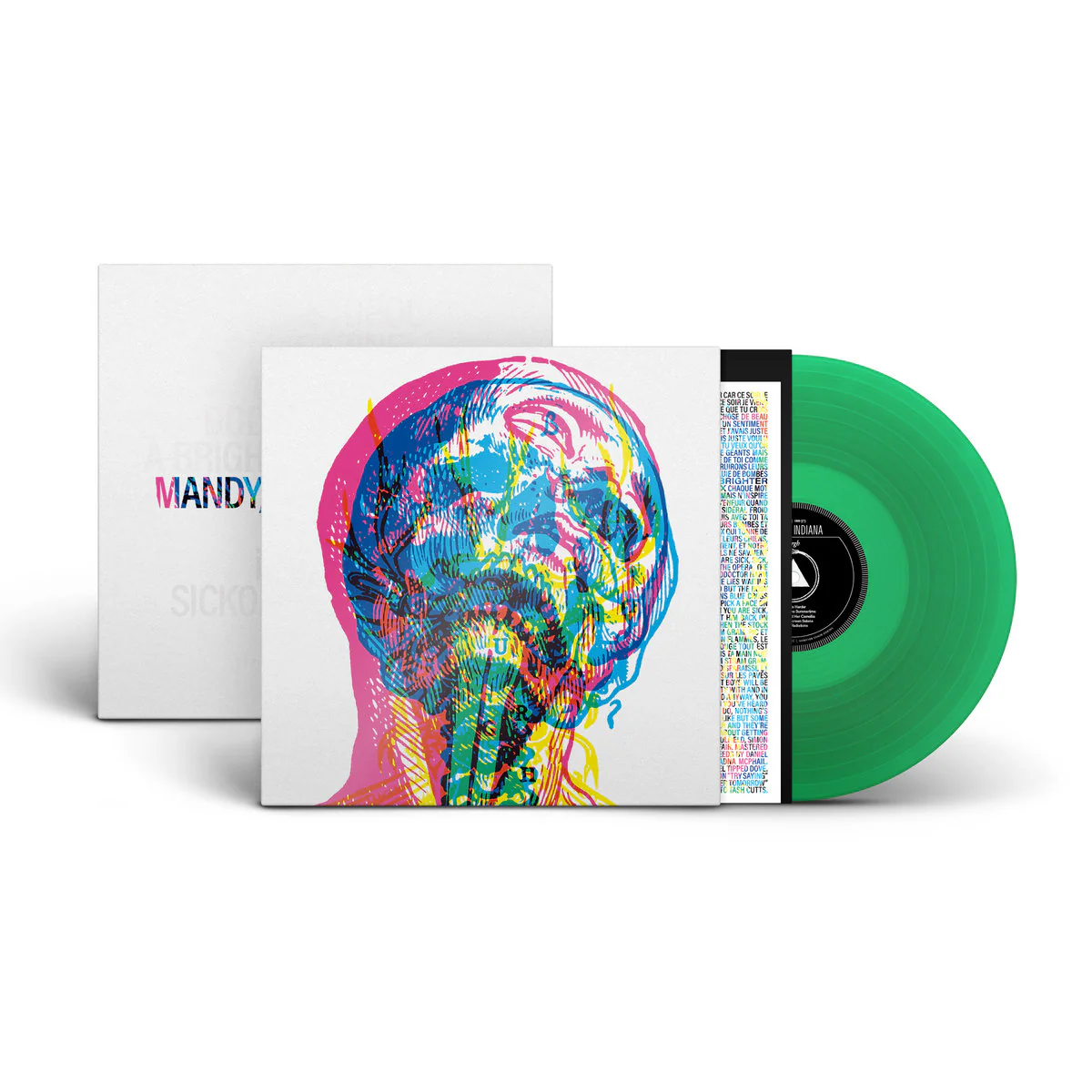 Indiana Mandy - Urgh (Random/Mystery Translucent Red, Green OR Blue Vinyl LP) - Image 3