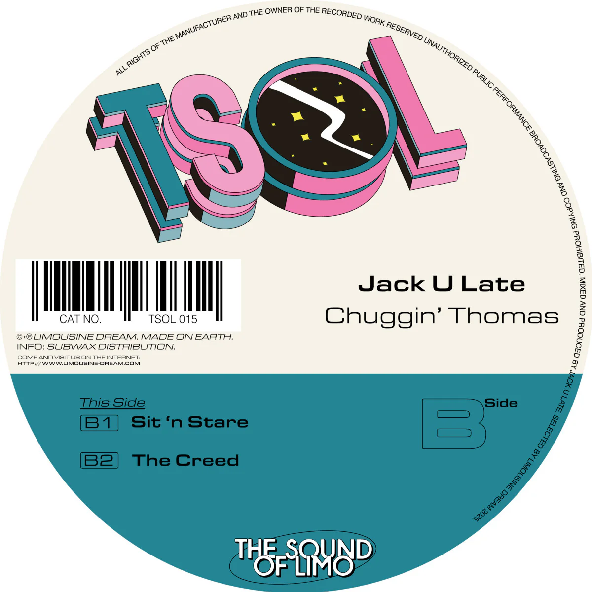 Jack U Late - Chuggin' Thomas (12") - Image 2