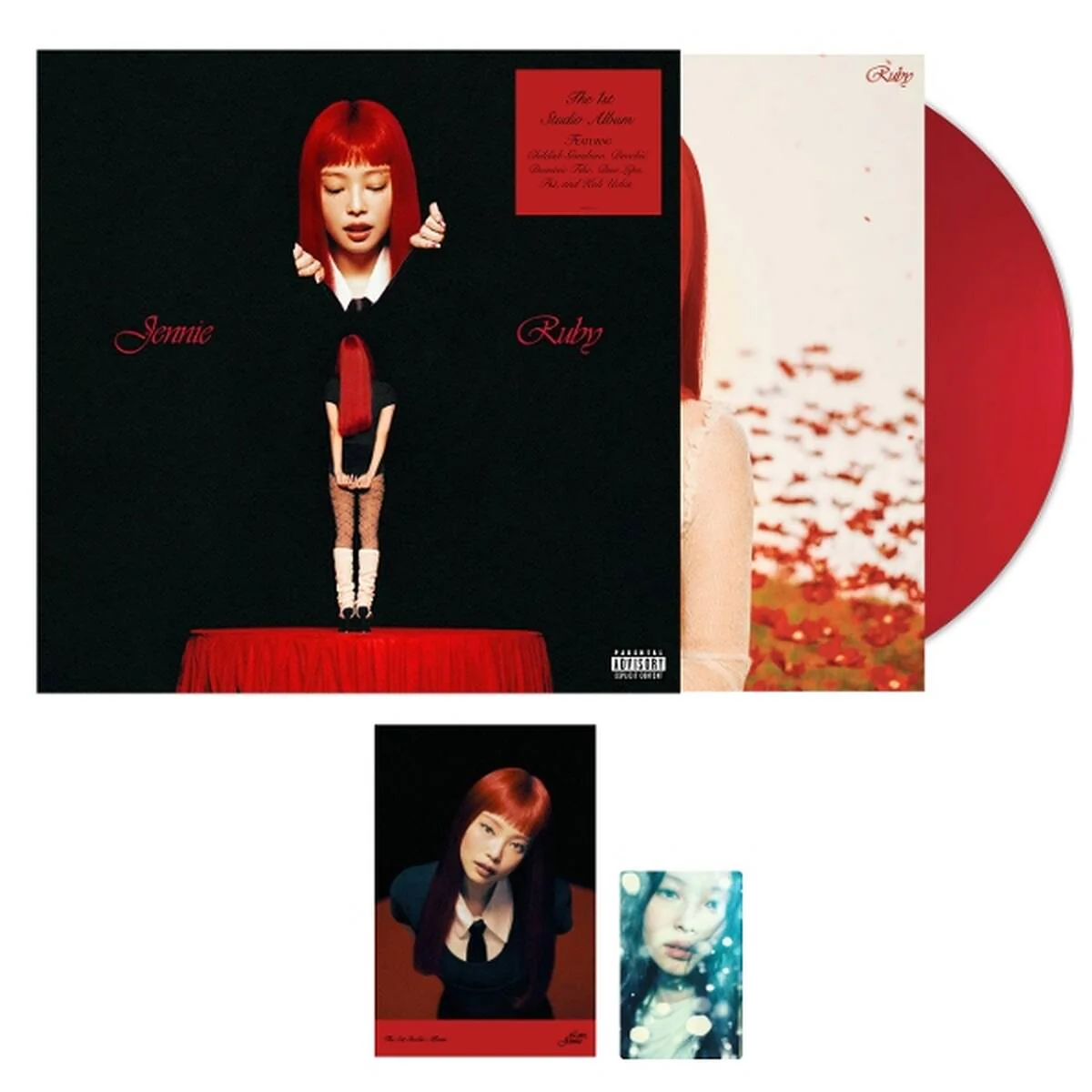 Jennie - Ruby (Opaque Apple Red / Incl. Mini Poster/Photocard/Postcard LP) - Image 2