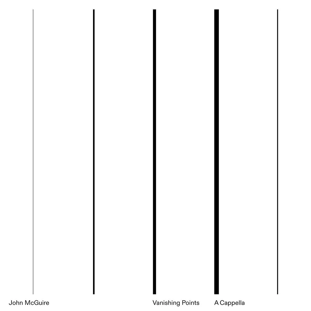 John McGuire - Vanishing Points / A Cappella (LP) - Image 2