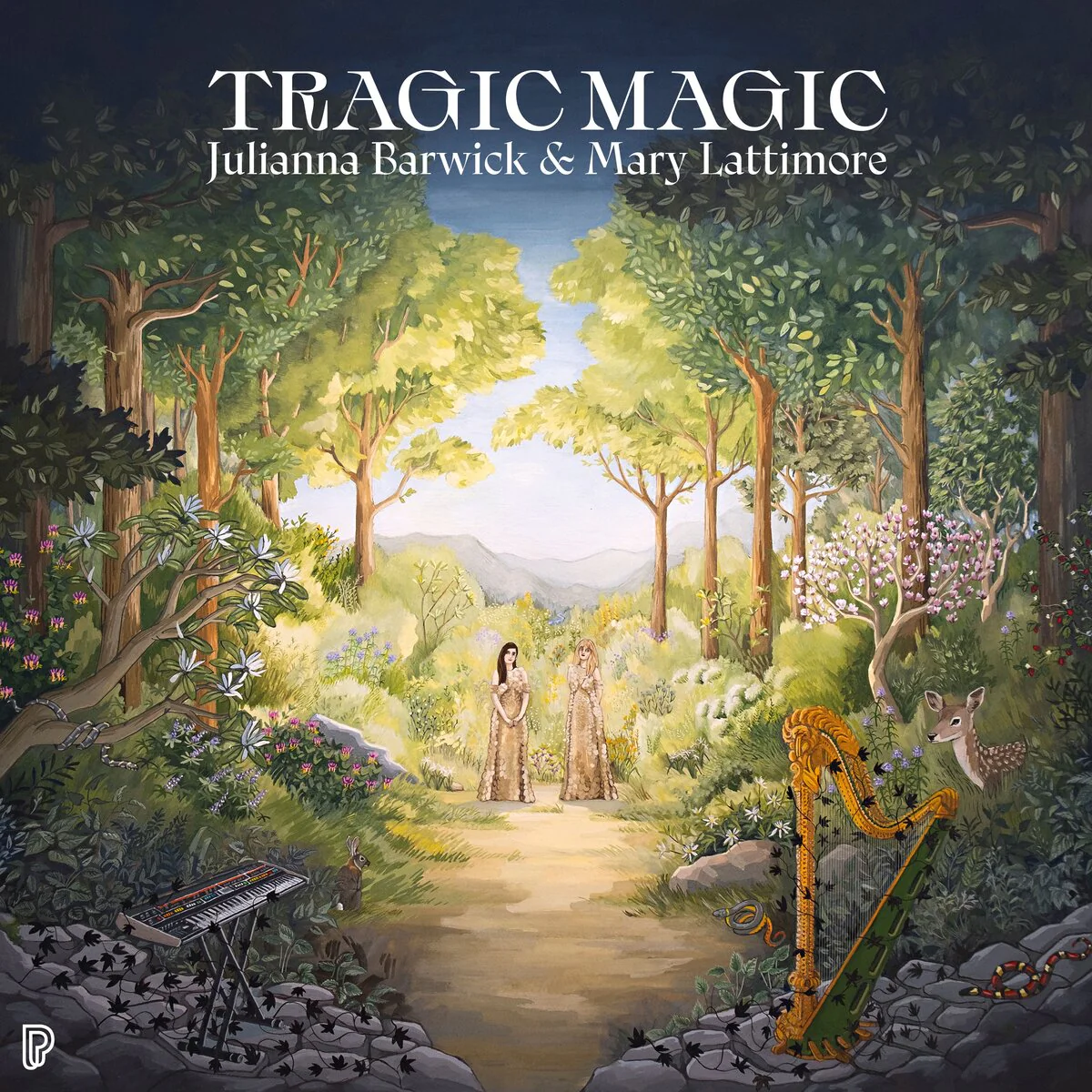 Julianna Barwick & Mary Lattimore - Tragic Magic (Forest Green Vinyl LP) - Image 2