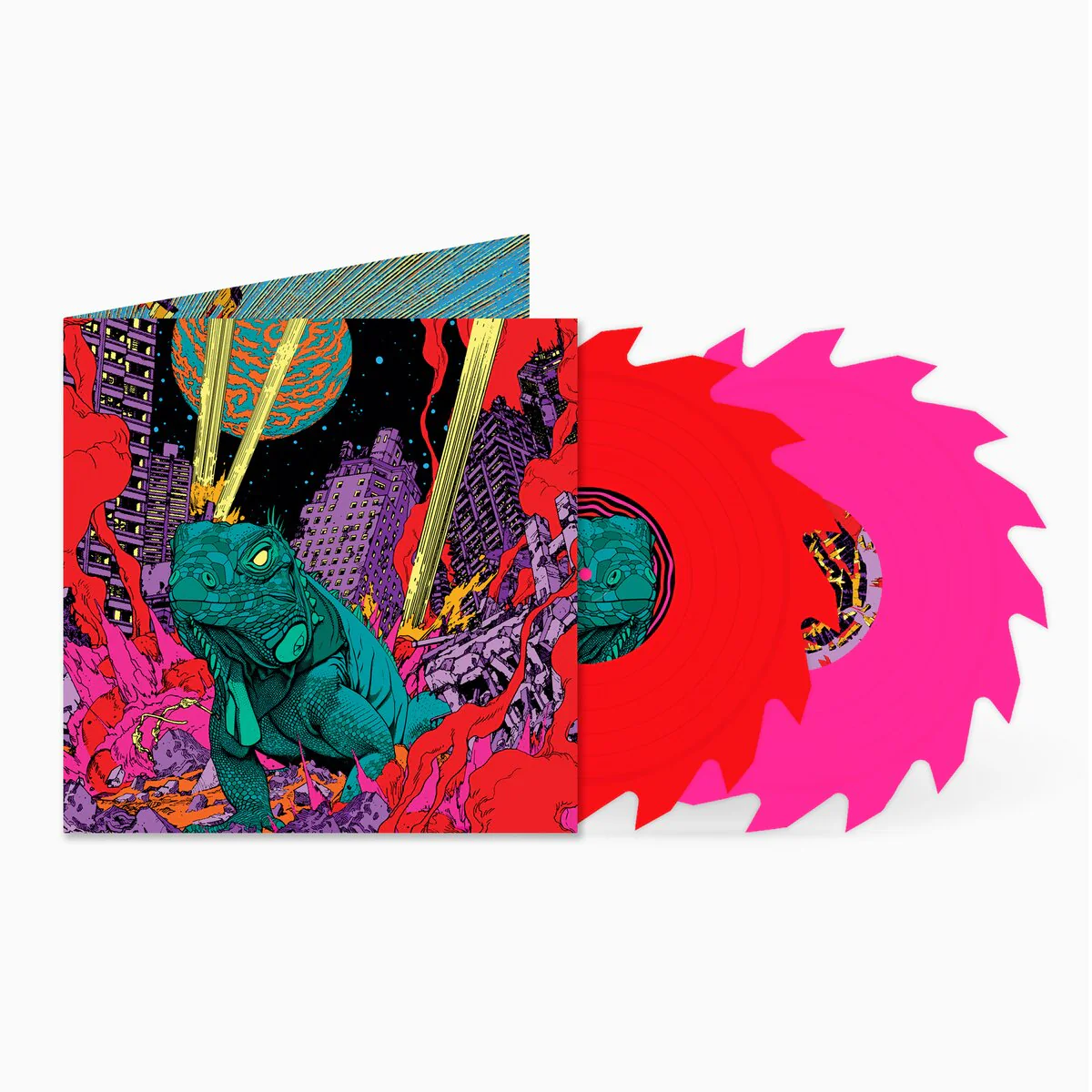 King Gizzard & The Lizard Wizard - PetroDragonic Apocalypse Live (Coloured Circular Saw Shaped Vinyl LP) - Image 2