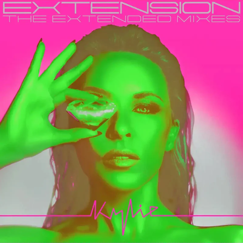 Kylie Minogue - Extension (the Extended Mixes) (Neon Green & Pink Splatter LP) - Image 3