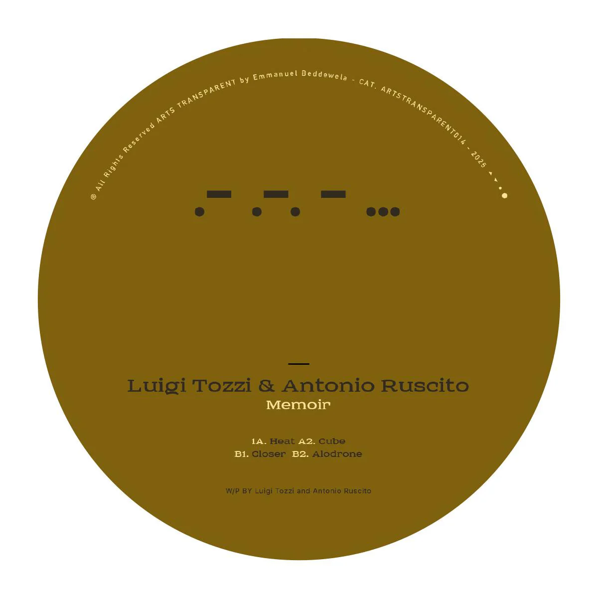 Luigi Tozzi & Antonio Ruscito - Memoir (Silver Coloured 12")