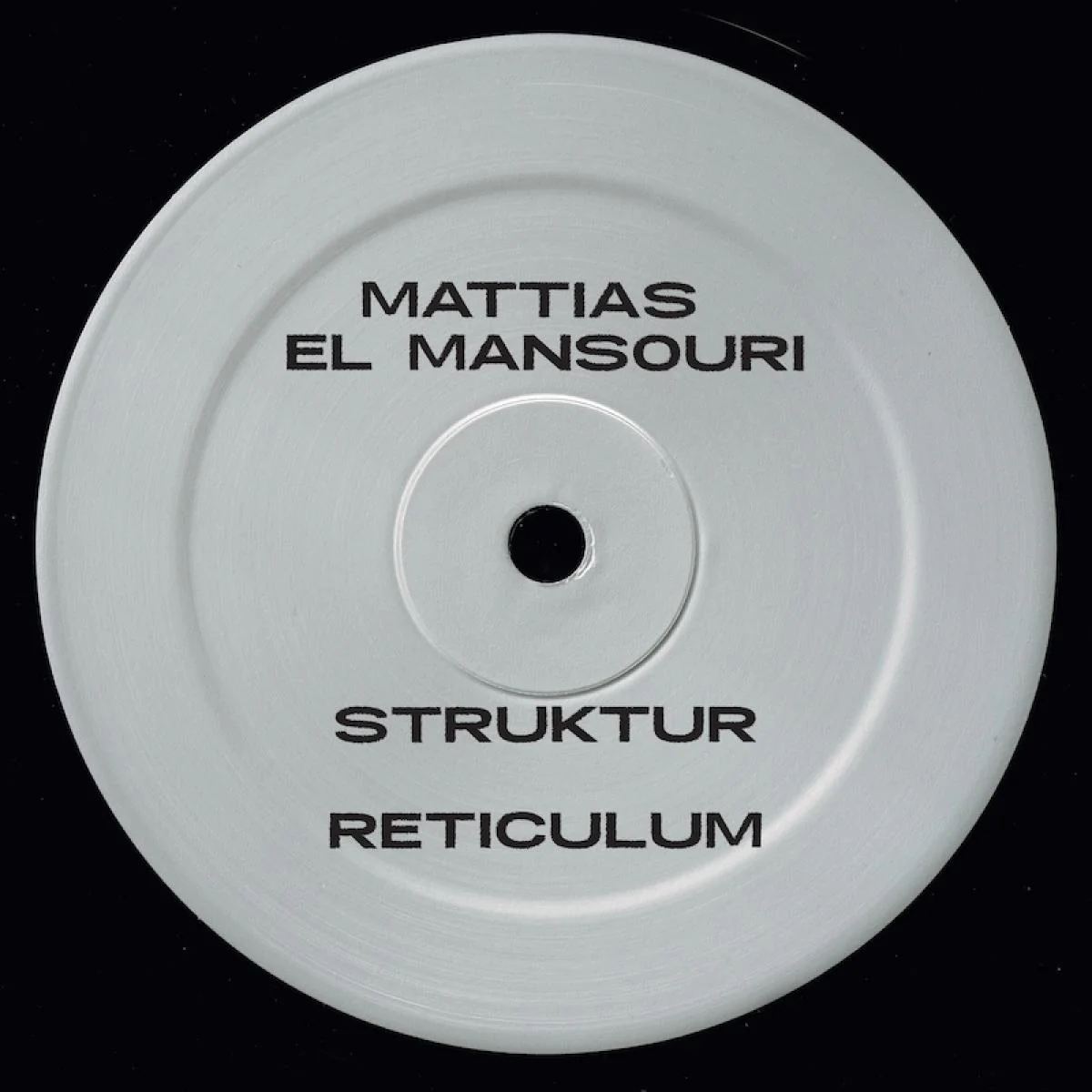 Mattias El Mansouri - Disintegration (12")