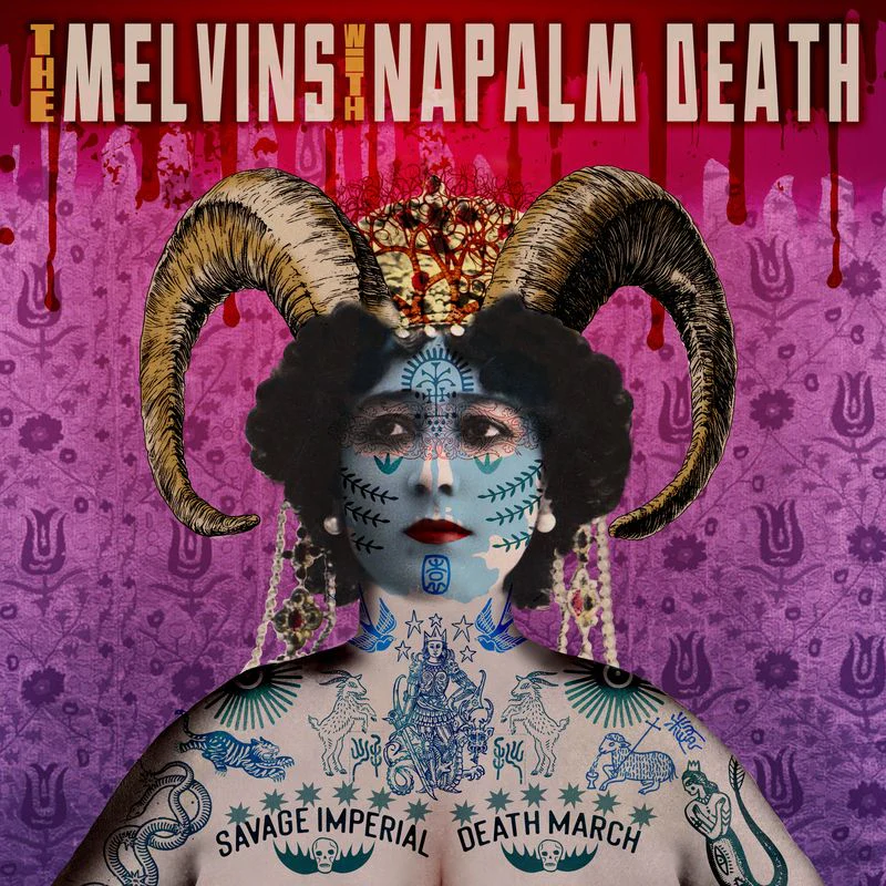 Melvins & Napalm Death - Savage Imperial Death March (Orchid Coloured Vinyl LP) - Image 2