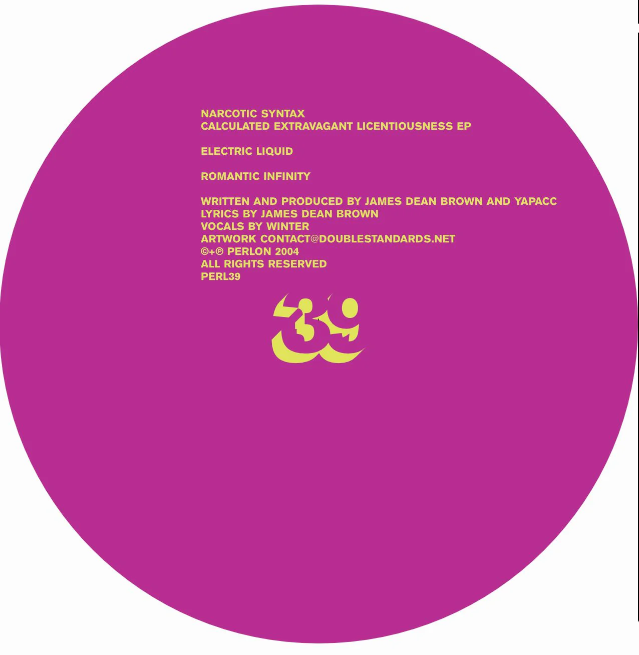 narcotic syntax - calculated extravagant licentiousness