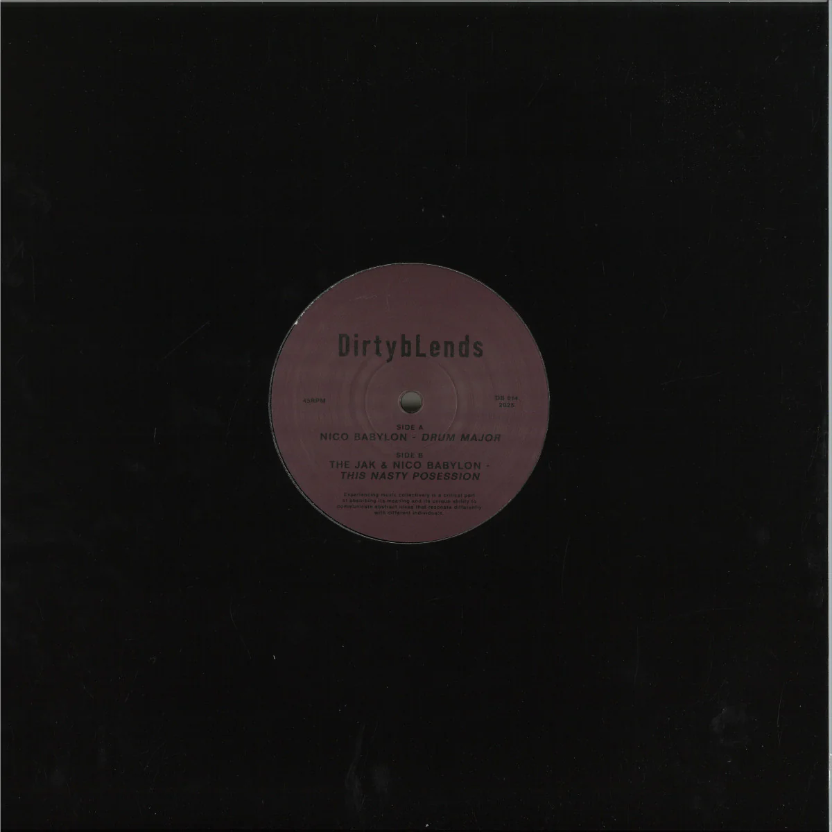 Nico Babylon / the Jak - Drum Major / This Nasty Possession (12")