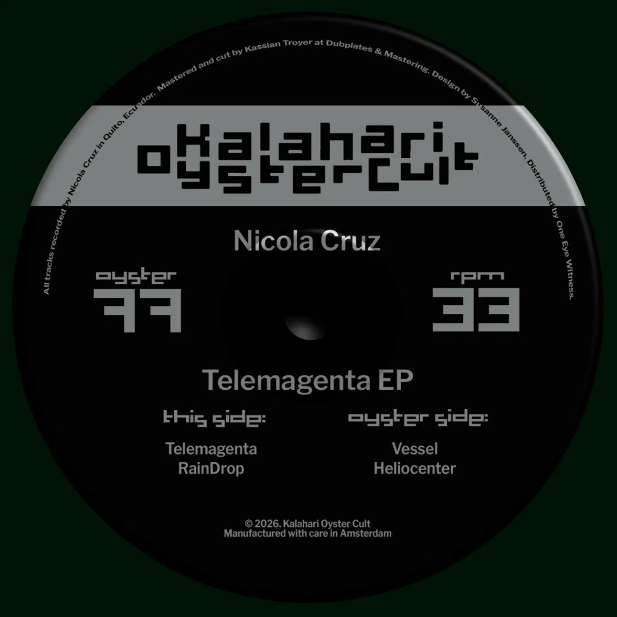 Nicola Cruz - Telemagenta EP (12")