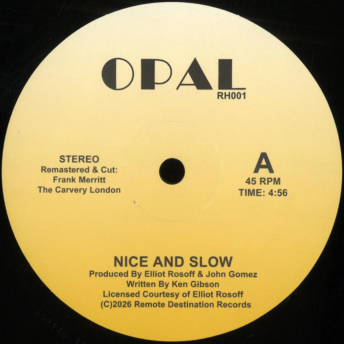 Opal - Nice and Slow (12")