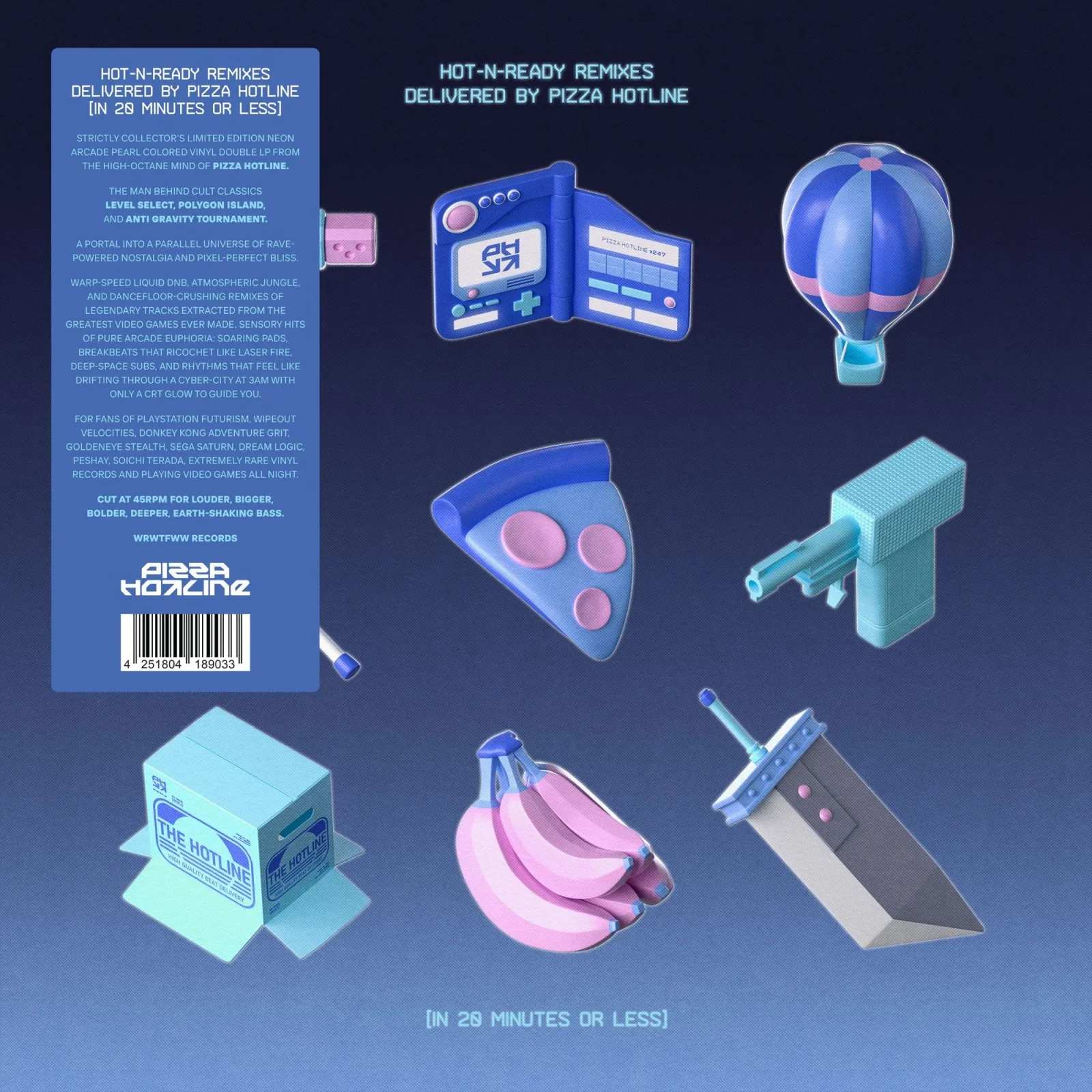 Pizza Hotline - Hot-N-Ready Remixes Delivered by Pizza Hotline [In 20 Minutes or Less]  (Coloured Vinyl LP) - Image 2