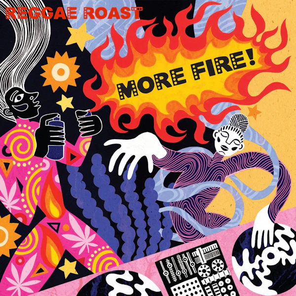 Reggae Roast - More Fire! (Flaming Clrd LP) - Image 3