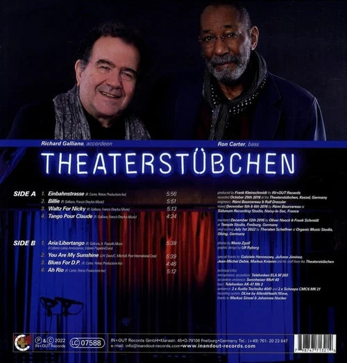 Ron Carter & Richard Galliano - An evenening with... (LP) - Image 2