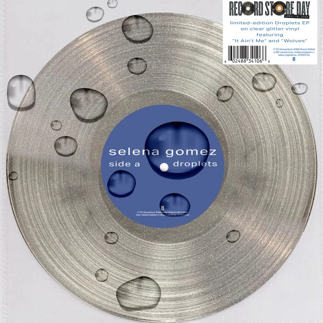 Selena Gomez - Droplets   EP (Clear glitter vinyl 10") - Image 2