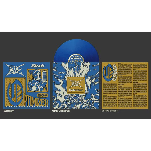 Stuck - Optimizer (Royal Blue Vinyl LP) - Image 3