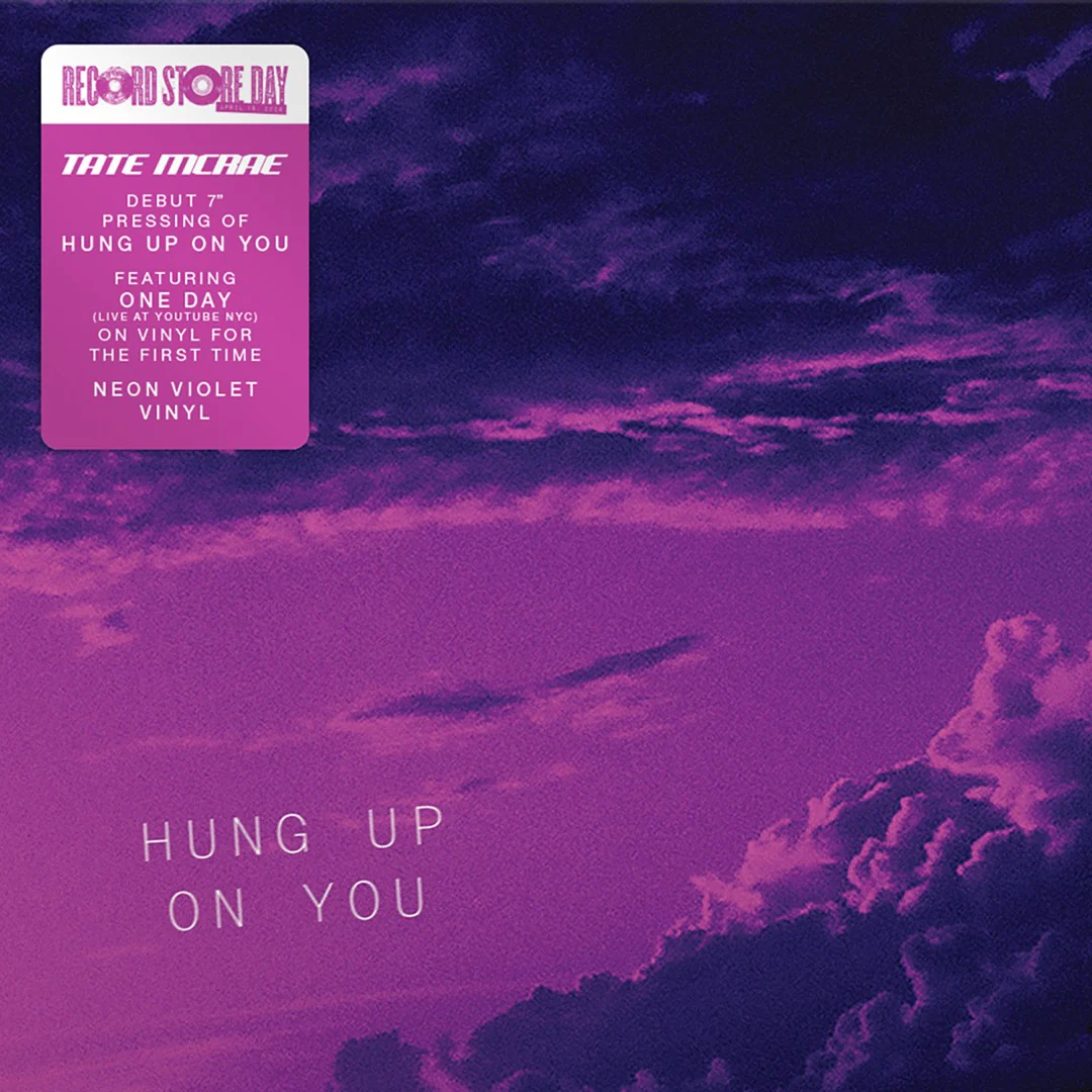 Tate McRae - Hung Up On You / One Day (Live) (Neon Violet Vinyl 7") - Image 2