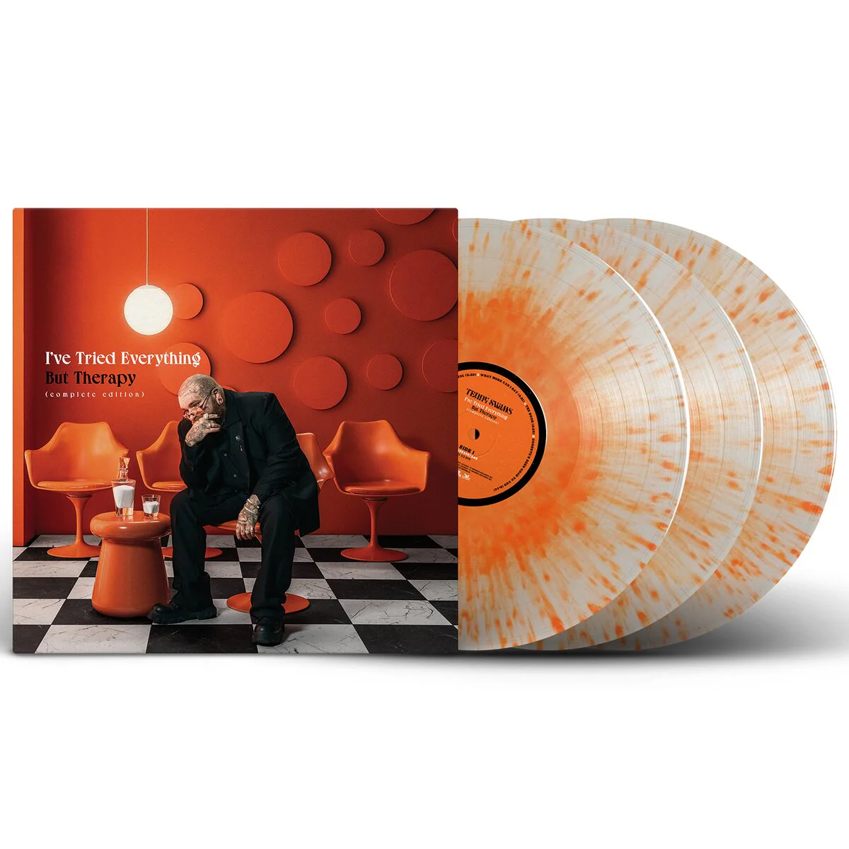 Teddy Swims - I've Tried Everything But Therapy (Complete Edition) (Milk & Orange Splattered Vinyl LP) - Image 2
