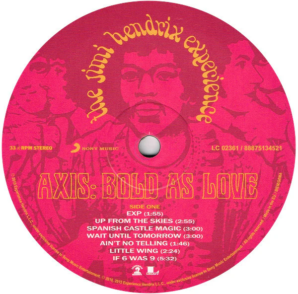 the Experience Jimi Hendrix - Axis: Bold As Love (LP) - Image 4