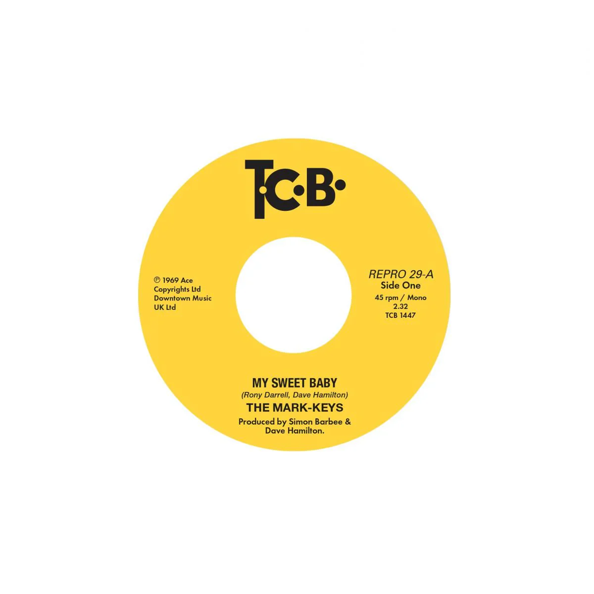 The Mark-Keys - My Sweet Baby - Heavenly Thing (7") - Image 2