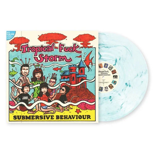 Tropical Fuck Storm - Submersive Behaviour (Aqua Blue Clear Swirl LP) - Image 2