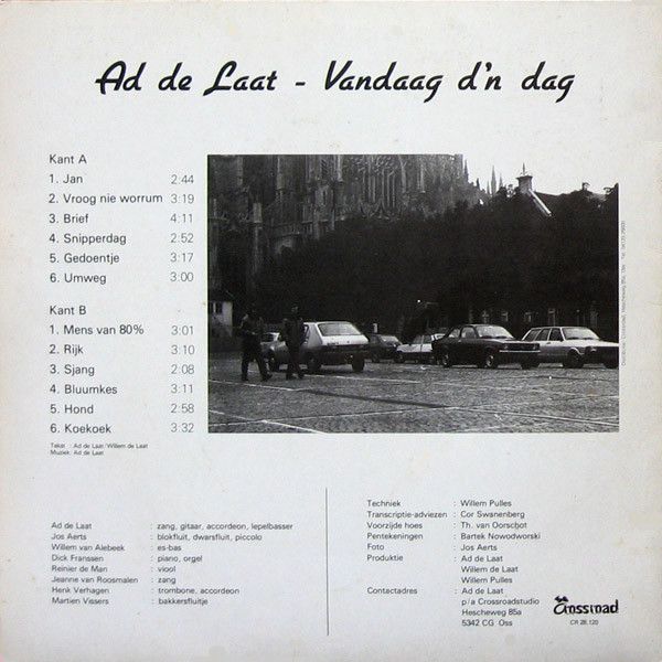 USED - Ad de Laat - Vandaag D'n Dag - Image 3