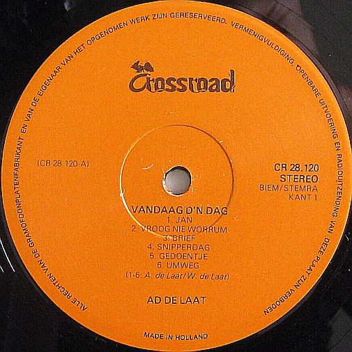 USED - Ad de Laat - Vandaag D'n Dag - Image 4
