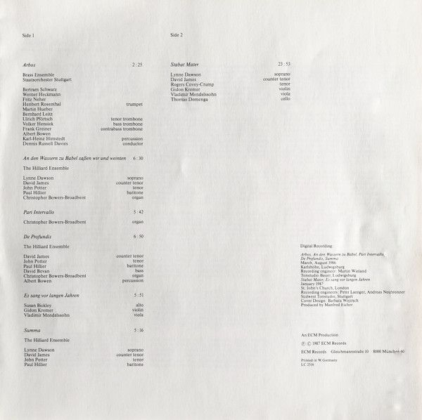 USED - Arvo Pärt - Arbos - Image 6