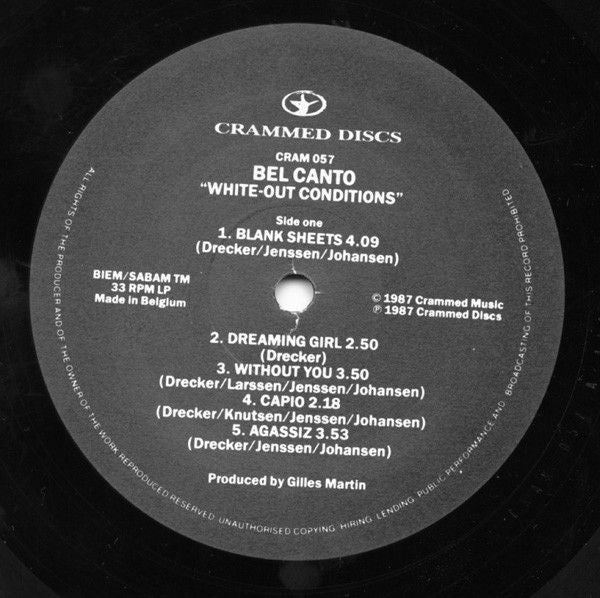 USED - Bel Canto - White-Out Conditions - Image 3