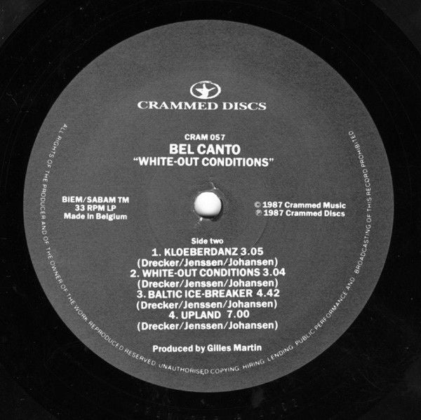 USED - Bel Canto - White-Out Conditions - Image 4