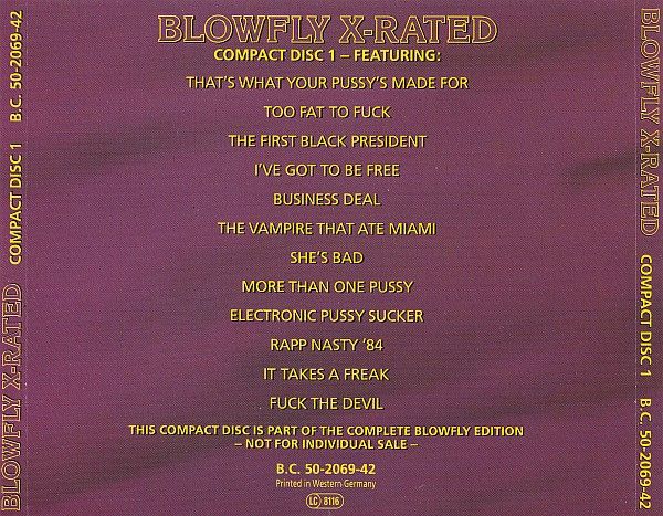 USED - Blowfly - Blowfly X-Rated - Image 8
