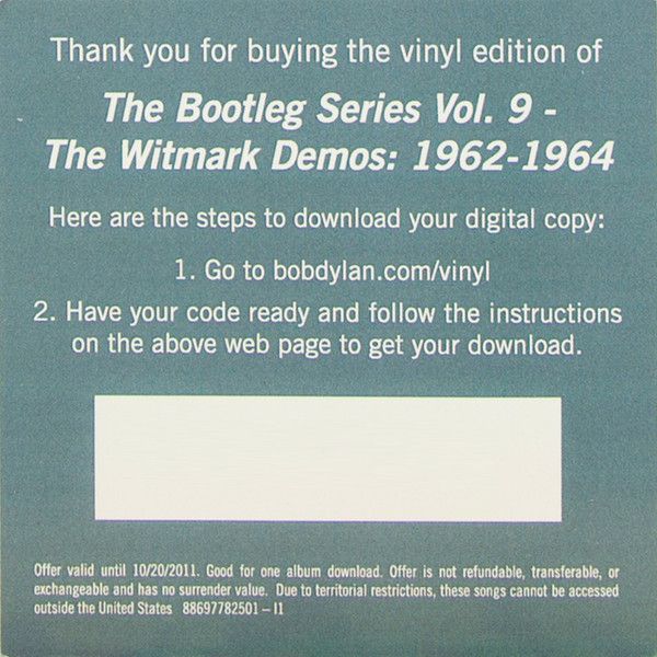 USED - Bob Dylan - The Witmark Demos: 1962-1964 - Image 25