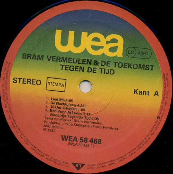 USED - Bram Vermeulen En De Toekomst - Tegen De Tijd - Image 2