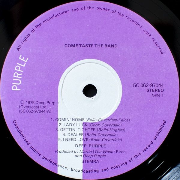 USED - Deep Purple - Come Taste The Band - Image 7