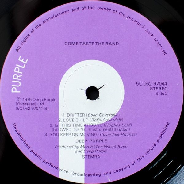 USED - Deep Purple - Come Taste The Band - Image 8