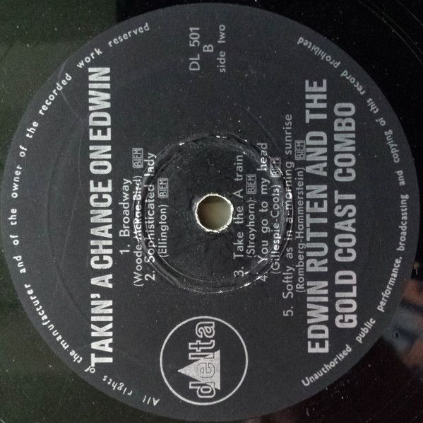 USED - Edwin Rutten - Takin' A Chance On Edwin - Image 3