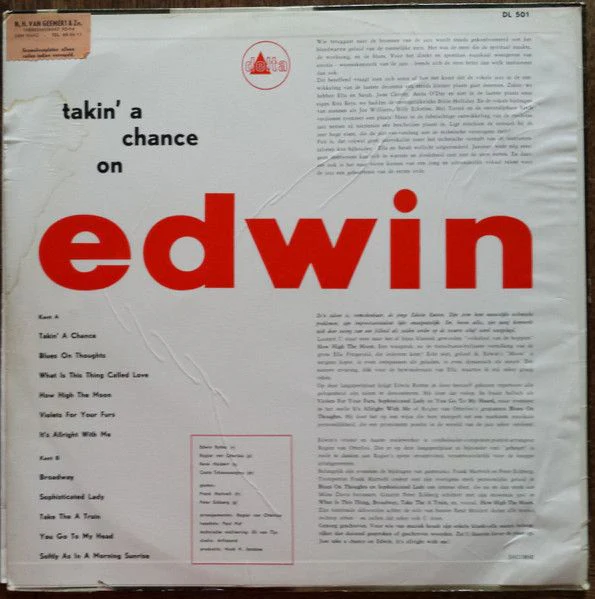 USED - Edwin Rutten - Takin' A Chance On Edwin - Image 4